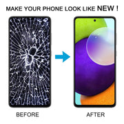 For Samsung Galaxy A52 4G SM-A525 6.43 inch OLED LCD Screen Digitizer Full Assembly with Frame (Blue)