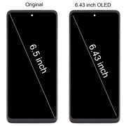 For Samsung Galaxy A52 4G SM-A525 6.43 inch OLED LCD Screen Digitizer Full Assembly with Frame (Purple)