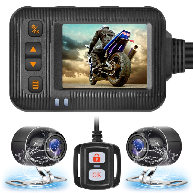 SE20 2.0 inch 1080P Water-resistant HD Motorcycle DVR, Support TF Card / Cycling Video / Parking Monitoring
