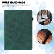 For Lenovo Tab P11 Gen 2 Peacock Embossed Pattern Leather Tablet Case(Green)