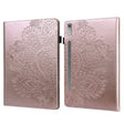 For Lenovo Tab P11 Pro Gen 2 Peacock Embossed Pattern Leather Tablet Case(Rose Gold) - Lenovo by PMC TechLife | Online Shopping South Africa | PMC TechLife | Buy Now Pay Later Mobicred
