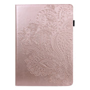 For Lenovo Tab P11 Pro Gen 2 Peacock Embossed Pattern Leather Tablet Case(Rose Gold)