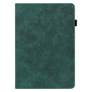 For Huawei MatePad SE 10.4 2022 Peacock Embossed Pattern Leather Tablet Case(Green)