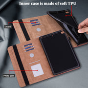 For Lenovo Tab P11 Gen 2 Embossed Striped Leather Tablet Case(Red)