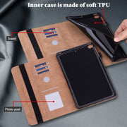 For Lenovo Tab P11 Pro Gen 2 Embossed Striped Leather Tablet Case(Green)