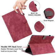 For Honor Pad V8 Pro Tiger Pattern Flip Leather Tablet Case(Red)