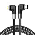 A9 30W USB-C/Type-C to 8 Pin Double Elbow Data Cable, Length:3m - free shipping - PMC TechLife - Order now!