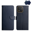 For Honor X5 4G Genuine Leather Fingerprint-proof Flip Phone Case(Blue) - Honor Cases by PMC TechLife | Online Shopping South Africa | PMC TechLife | Buy Now Pay Later Mobicred
