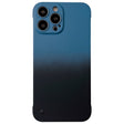 For iPhone 12 Pro Frameless Skin Feel Gradient Phone Case(Blue + Black) - iPhone 12 / 12 Pro Cases by PMC TechLife | Online Shopping South Africa | PMC TechLife | Buy Now Pay Later Mobicred
