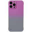 For iPhone XS / X Frameless Skin Feel Gradient Phone Case(Dark Purple + Grey) - More iPhone Cases by PMC TechLife | Online Shopping South Africa | PMC TechLife | Buy Now Pay Later Mobicred