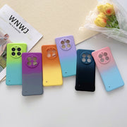 For Huawei P40 Frameless Skin Feel Gradient Phone Case(Orange Yellow)