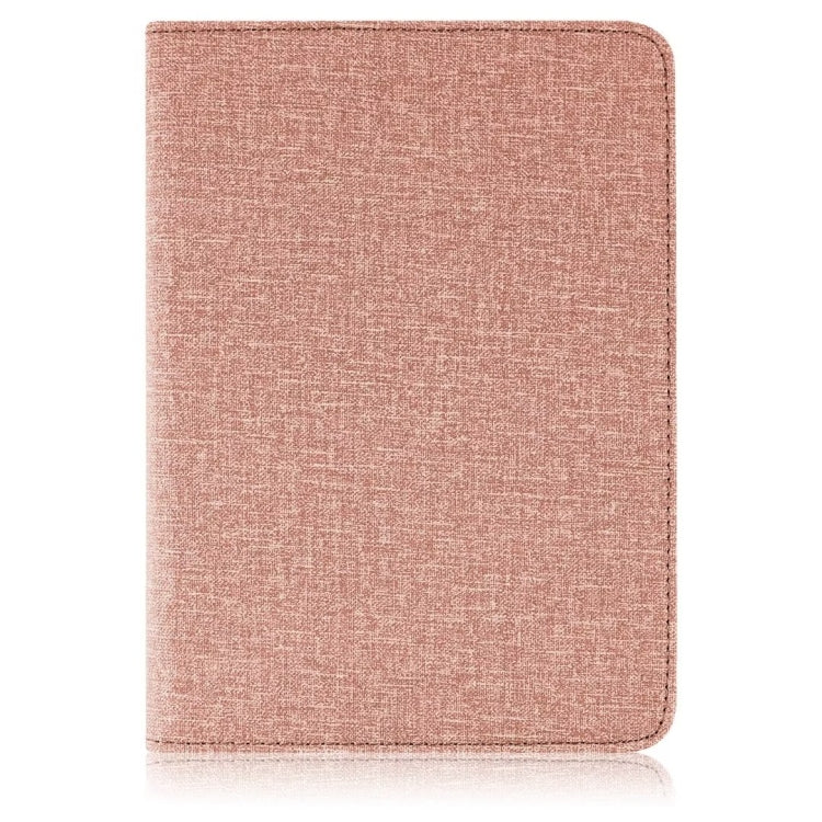 For 6 inch Rotating Universal Leather Tablet Case(Rose Gold)