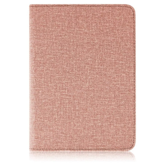For 6 inch Rotating Universal Leather Tablet Case(Rose Gold)