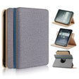 For 6 inch Rotating Universal Leather Tablet Case(Grey) - 7 inch by PMC TechLife | Online Shopping South Africa | PMC TechLife | Buy Now Pay Later Mobicred