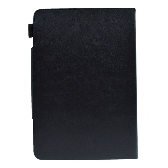 For 7 inch Suede Cross Texture Magnetic Clasp Leather Tablet Case(Black)