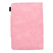 For 7 inch Suede Cross Texture Magnetic Clasp Leather Tablet Case(Pink)