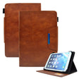 For 7 inch Suede Cross Texture Magnetic Clasp Leather Tablet Case(Brown) - 7 inch by PMC TechLife | Online Shopping South Africa | PMC TechLife | Buy Now Pay Later Mobicred