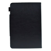 For 8 inch Suede Cross Texture Magnetic Clasp Leather Tablet Case(Black)