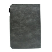 For 8 inch Suede Cross Texture Magnetic Clasp Leather Tablet Case(Grey)