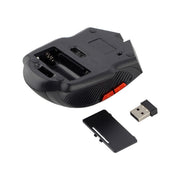 6-keys 2.4G 1600DPI Three-speed Adjustable Wireless Office Mouse(Silver Grey)