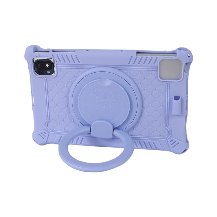 For TCL 10 Tab Max 4G Portable Silicone Tablet Protective Case(Black)