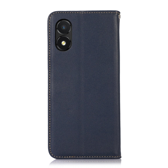 For Honor X5 KHAZNEH Nappa Top Layer Cowhide Leather Phone Case(Blue)