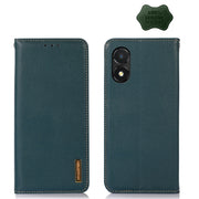 For Honor X5 KHAZNEH Nappa Top Layer Cowhide Leather Phone Case(Green)