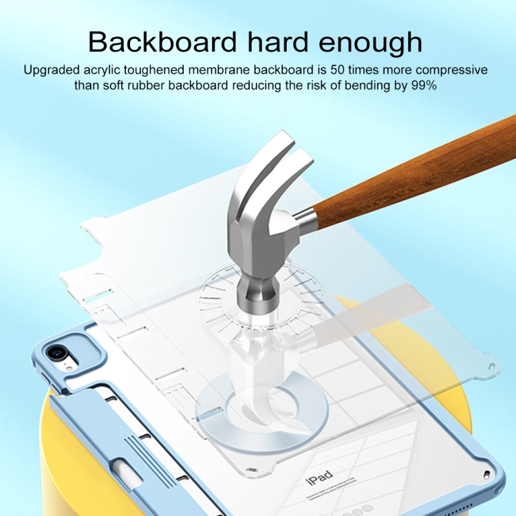 For Huawei MatePad Pro 12.6 Detachable Rotating Leather Tablet Case(Blue)