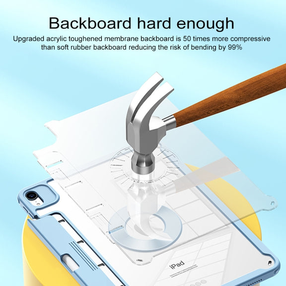 For Huawei MatePad Pro 12.6 Detachable Rotating Leather Tablet Case(Blue)