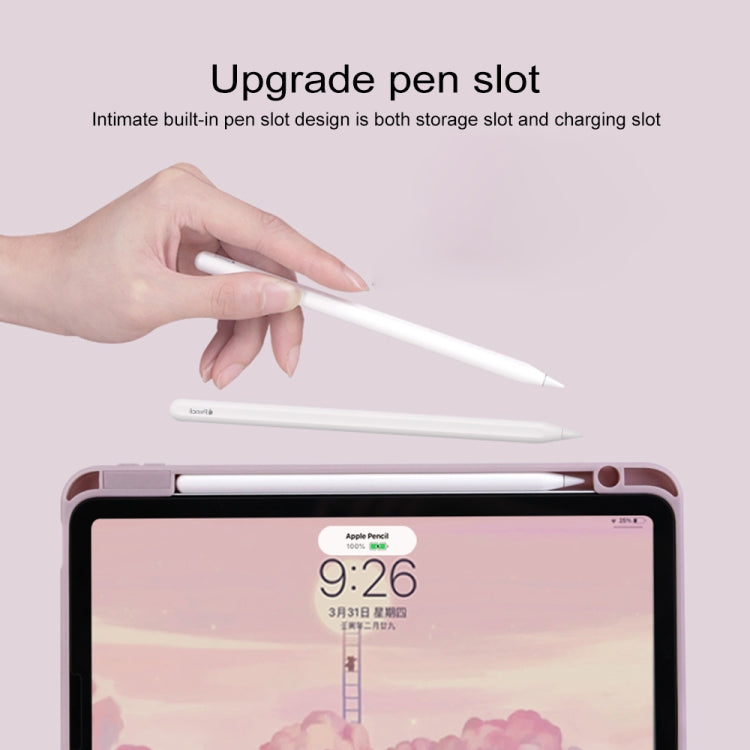 For Huawei MatePad 11 Acrylic Rotating Leather Tablet Case(Pink)