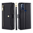 For Motorola Moto G Play 2023 Sheep Texture Cross-body Zipper Wallet Leather Phone Case(Black) - Motorola Cases by PMC TechLife | Online Shopping South Africa | PMC TechLife | Buy Now Pay Later Mobicred