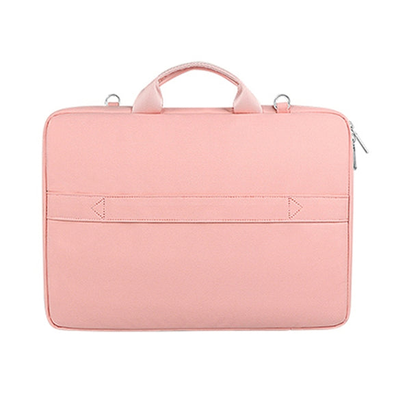 ST11 Polyester Thickened Laptop Bag, Size:15.6 inch(Pink)