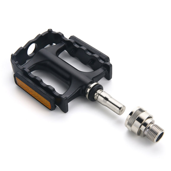 QR921 1 Pair Carbon Fiber Bicycle Quick Release Pedals(Black)