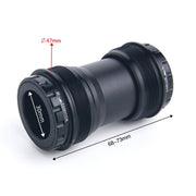 T47A30 Bottom Bracket Fits 68mm/73mm Width of Bicycle Frame(Black)