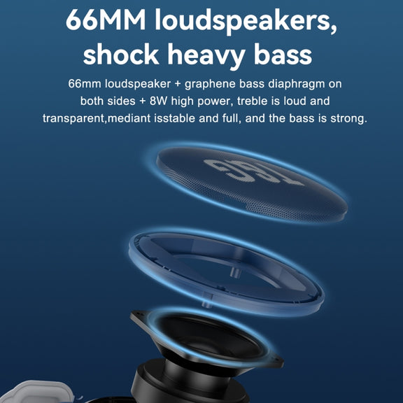 T&G TG376 360 Degree Full Screen LED Light RGB Multicolor Wireless Bluetooth Speaker Subwoofer(Grey)