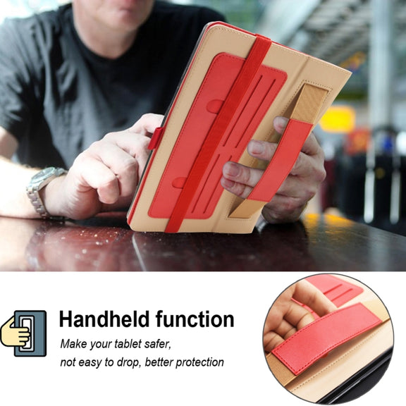 For Lenovo Tab P11 Pro Gen2 11.2 2022 TB132/138 Embossed Front Stand Leather Smart Tablet Case(Red)