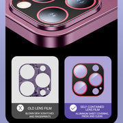 For iPhone 14 Pro R-JUST RH05 Magnetic Leather Metal Phone Case(Purple)