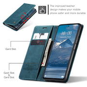 For Xiaomi Redmi Note 12 Pro+ 5G CaseMe 013 Multifunctional Horizontal Flip Leather Phone Case(Blue)