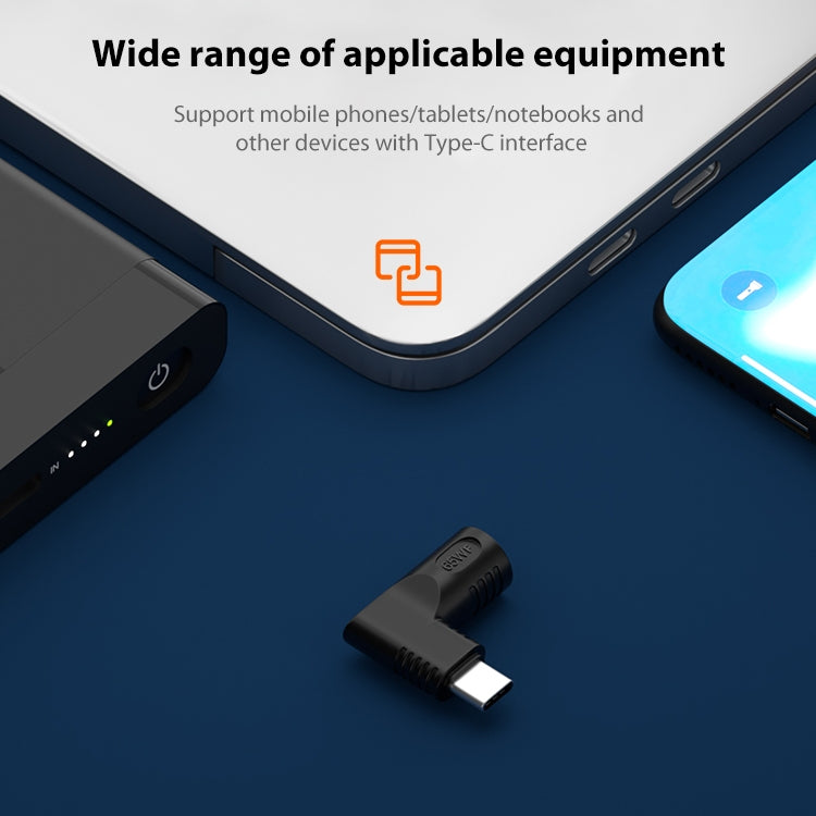 7.9x0.9mm 65W DC Input to USB-C / Type-C PD Power Adapter