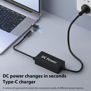 4.8x1.7mm 65W DC Input to USB-C / Type-C PD Power Adapter