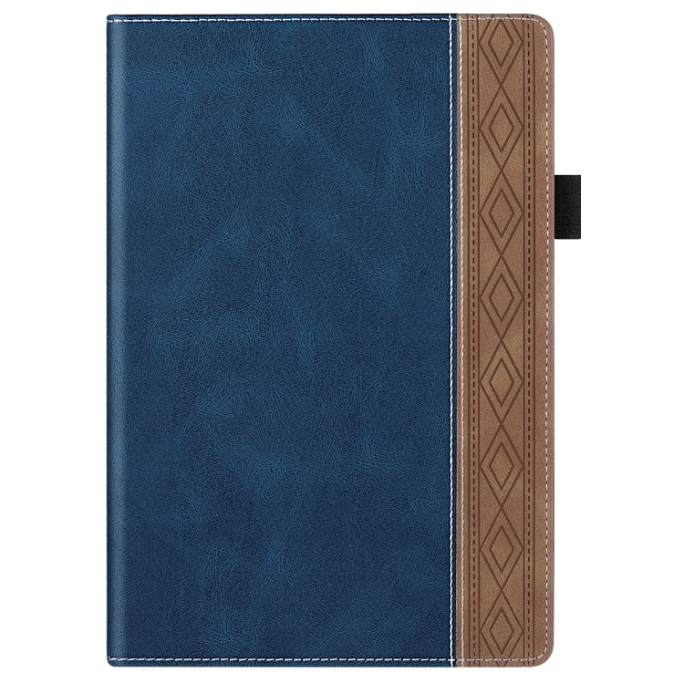 For Lenovo Tab M10 Plus 3rd Gen Splicing Series Tablet Leather Case(Royal Blue)