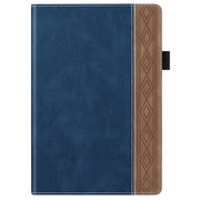For Lenovo Tab M10 Plus 3rd Gen Splicing Series Tablet Leather Case(Royal Blue)