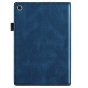 For Lenovo Tab M10 Plus 3rd Gen Splicing Series Tablet Leather Case(Royal Blue)