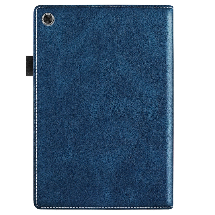 For Lenovo Tab M10 Plus 3rd Gen Splicing Series Tablet Leather Case(Royal Blue)