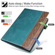 For Huawei MatePad SE Splicing Series Tablet Leather Case(Dark Green)