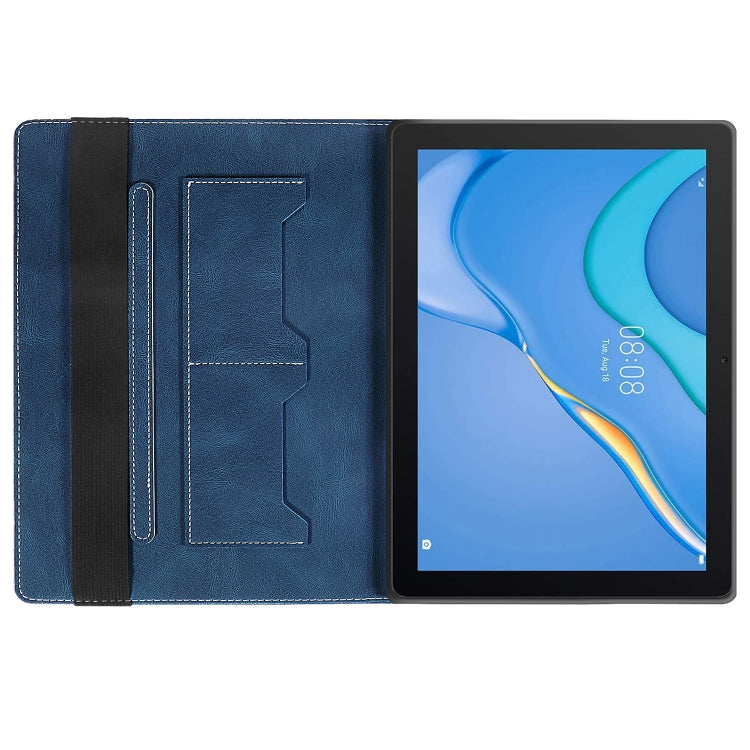 For Huawei MatePad SE Splicing Series Tablet Leather Case(Royal Blue)