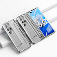 For Huawei Mate X2 Integrated Folding Hinge Phone Case with Stylus(Silver) - Huawei Cases by PMC TechLife | Online Shopping South Africa | PMC TechLife | Buy Now Pay Later Mobicred