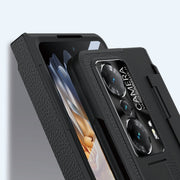 For Honor Magic Vs Integrated Full Coverage Hinge Phone Case with Stylus(Black)