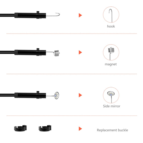 P130 14mm 4.3 inch Single Camera with Screen Endoscope, Length:10m