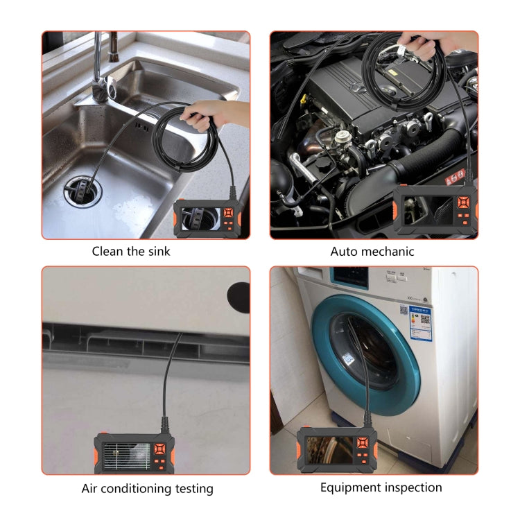P130 14mm 4.3 inch Single Camera with Screen Endoscope, Length:10m